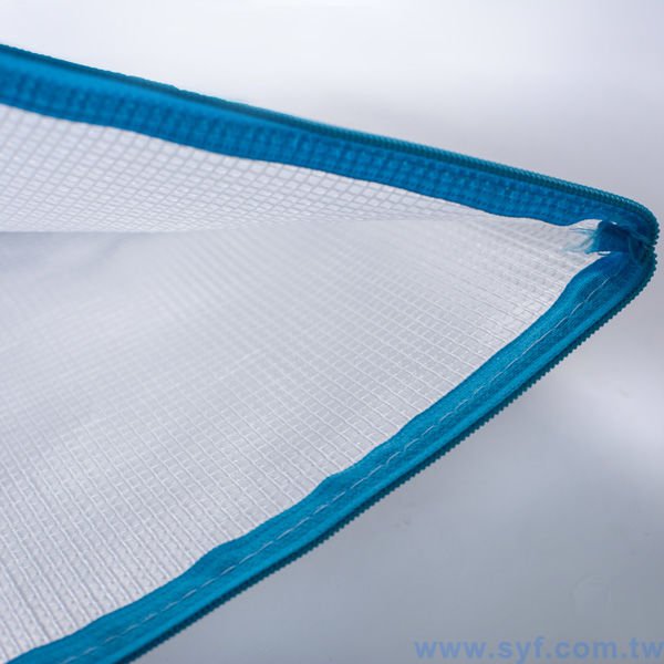 拉鍊袋-牛津布加PVC網格-雙色單面印刷